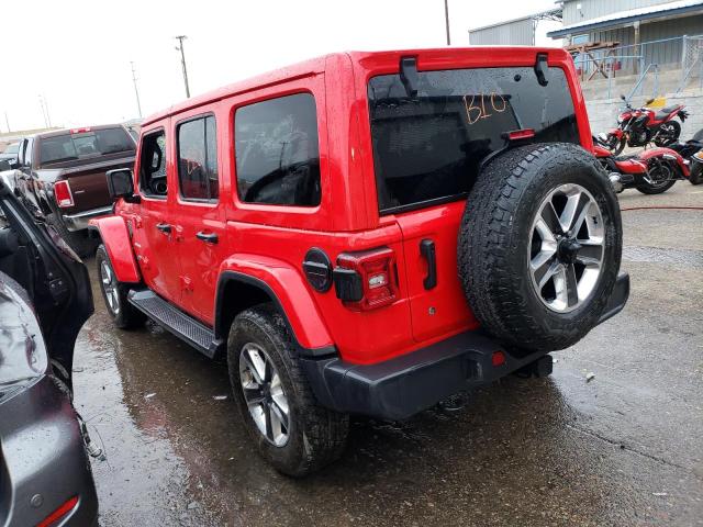 1C4HJXEN1JW147648 - 2018 JEEP WRANGLER U SAHARA RED photo 2