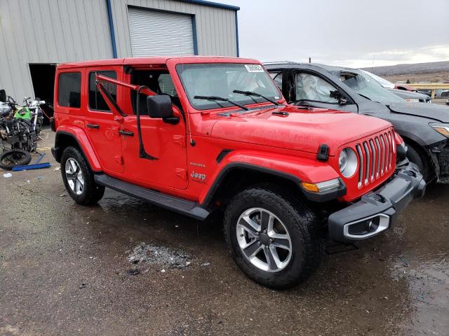 1C4HJXEN1JW147648 - 2018 JEEP WRANGLER U SAHARA RED photo 4