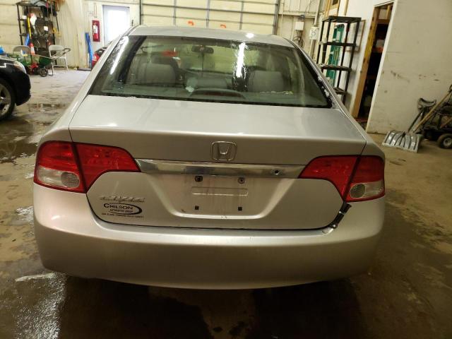 2HGFA16399H325870 - 2009 HONDA CIVIC VP SILVER photo 6