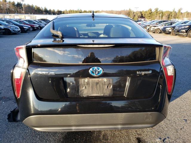 JTDKBRFU9H3030495 - 2017 TOYOTA PRIUS BLACK photo 6