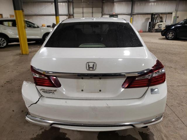 1HGCR2F72GA227456 - 2016 HONDA ACCORD EX WHITE photo 6