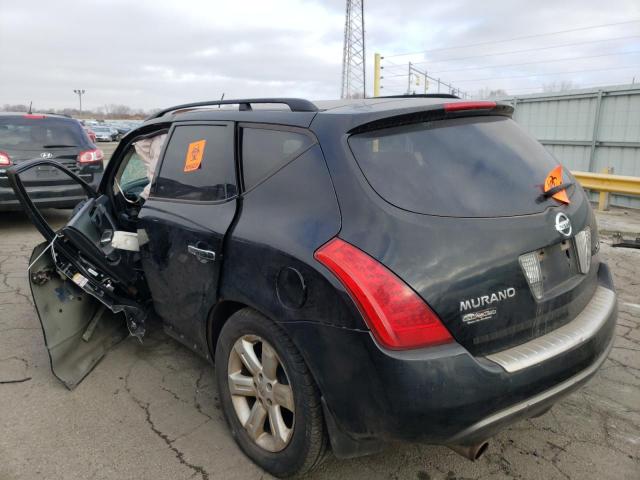 JN8AZ08W37W606875 - 2007 NISSAN MURANO SL BLACK photo 2