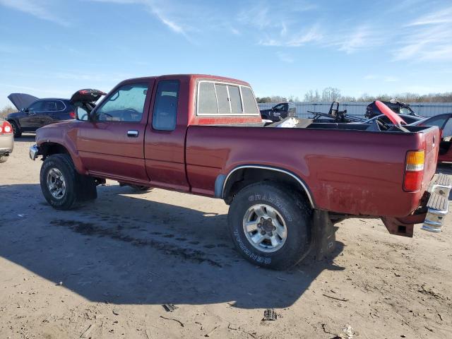 JT4VN13G6P5113356 - 1993 TOYOTA PICKUP 1/2 TON EXTRA LONG WHEELBASE SR5 RED photo 2