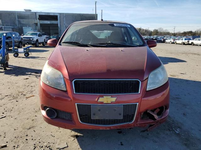 KL1TD6DE3AB124304 - 2010 CHEVROLET AVEO LS RED photo 5