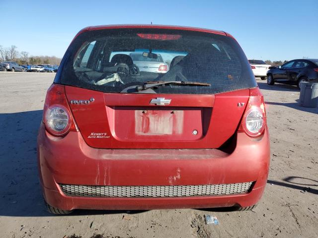 KL1TD6DE3AB124304 - 2010 CHEVROLET AVEO LS Qırmızı foto 6