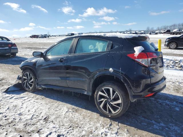 3CZRU6H16KG734601 - 2019 HONDA HR-V SPORT BLACK photo 2