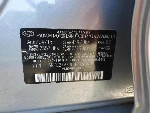 5NPE24AF3GH282691 - 2016 HYUNDAI SONATA SE SILVER photo 12