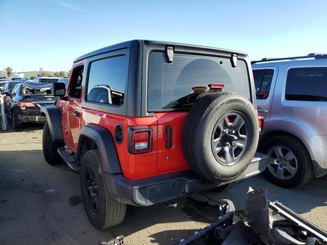 1C4GJXAG4KW645461 - 2019 JEEP WRANGLER SPORT RED photo 2