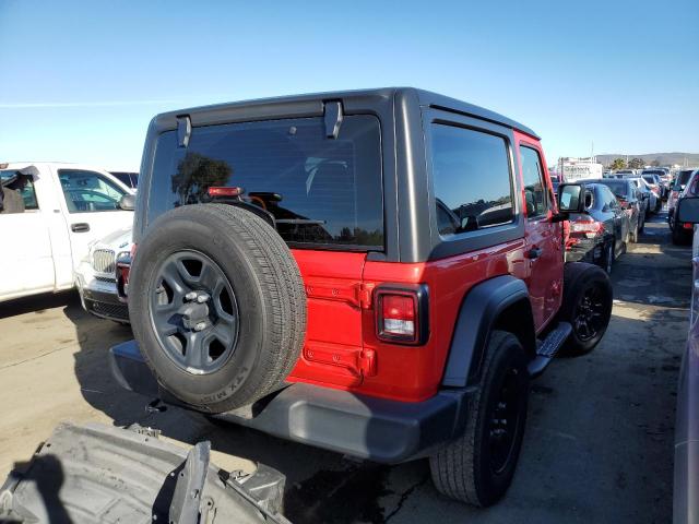 1C4GJXAG4KW645461 - 2019 JEEP WRANGLER SPORT RED photo 3