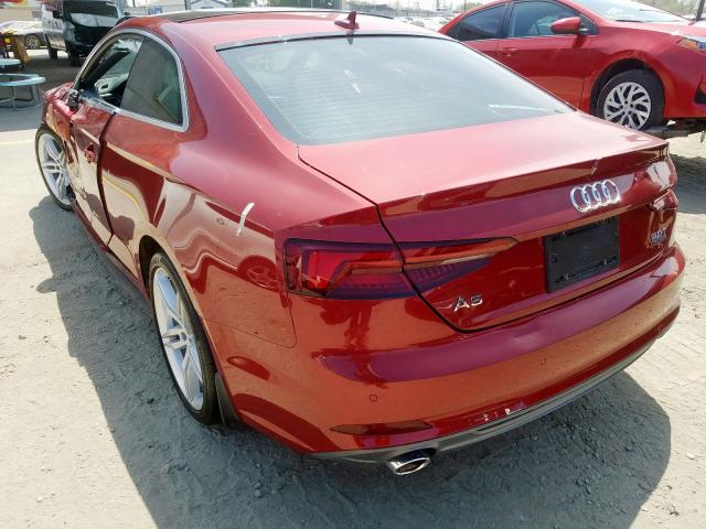 WAUTNAF51JA036554 - 2018 AUDI A5 PREMIUM PLUS S-LINE  photo 3