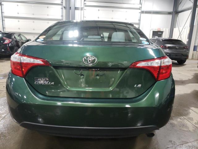 2T1BURHE7FC412772 - 2015 TOYOTA COROLLA L GREEN photo 6