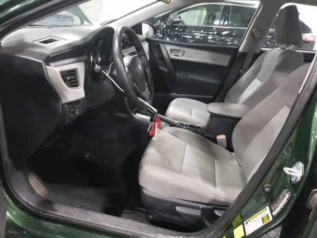 2T1BURHE7FC412772 - 2015 TOYOTA COROLLA L GREEN photo 7