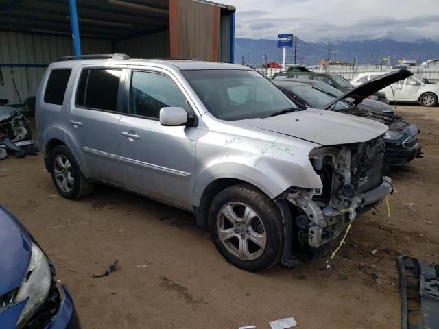 5FNYF4H54FB020299 - 2015 HONDA PILOT EXL SILVER photo 4