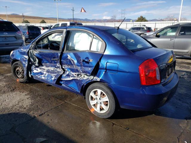 KMHCN46C88U241456 - 2008 HYUNDAI ACCENT GLS BLUE photo 2