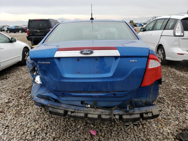 3FAHP0JA2BR256946 - 2011 FORD FUSION SEL BLUE photo 6