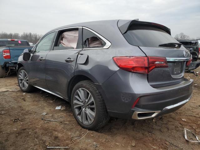 5J8YD4H58JL006659 - 2018 ACURA MDX TECHNOLOGY GRAY photo 2