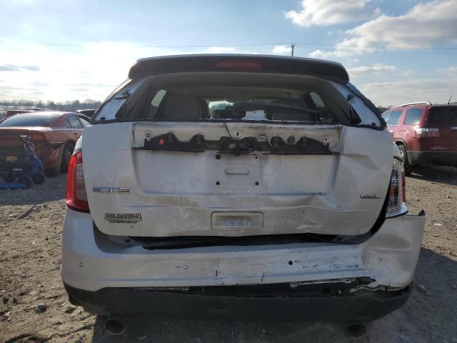 2FMDK3JC6EBA02102 - 2014 FORD EDGE SEL WHITE photo 6