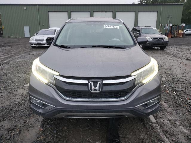 2HKRM4H70FH643111 - 2015 HONDA CR-V EXL GRAY photo 5