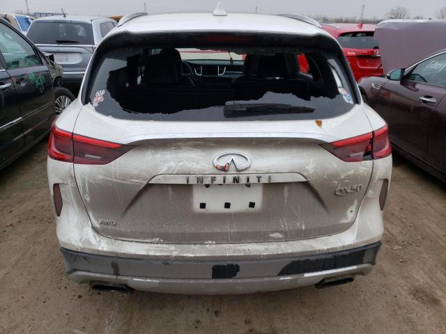 3PCAJ5BB9MF105821 - 2021 INFINITI QX50 LUXE WHITE photo 6