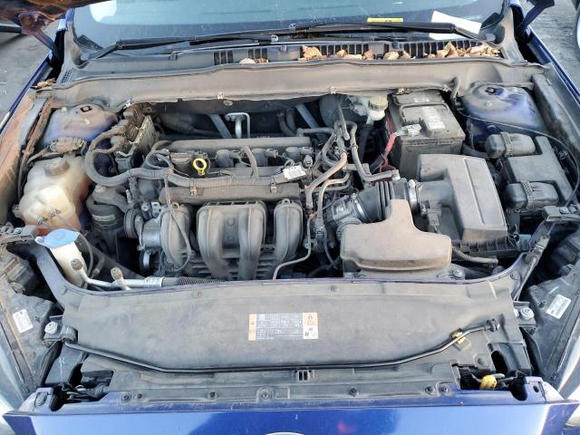 3FA6P0G71DR339452 - 2013 FORD FUSION S BLUE photo 11