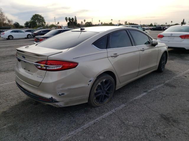 3FA6P0LU3JR248240 - 2018 FORD FUSION SE HYBRID GOLD photo 3