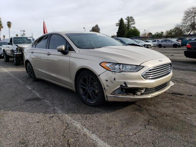 3FA6P0LU3JR248240 - 2018 FORD FUSION SE HYBRID GOLD photo 4