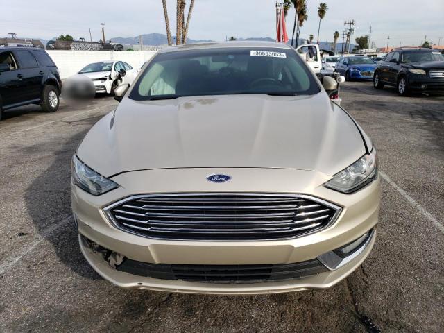 3FA6P0LU3JR248240 - 2018 FORD FUSION SE HYBRID GOLD photo 5