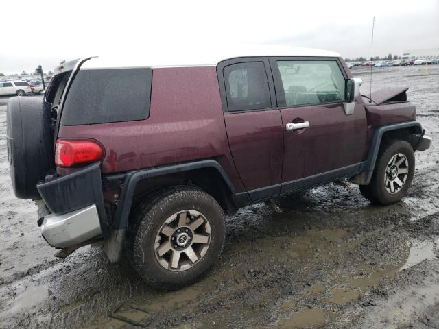 JTEBU11F970023319 - 2007 TOYOTA FJ CRUISER BURGUNDY photo 3