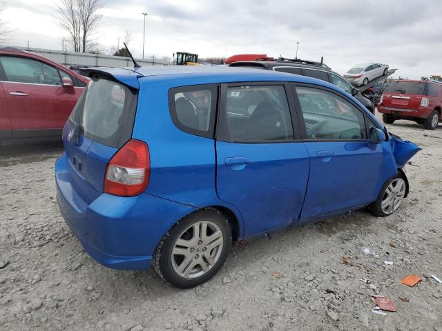 JHMGD38648S027732 - 2008 HONDA FIT SPORT BLUE photo 3