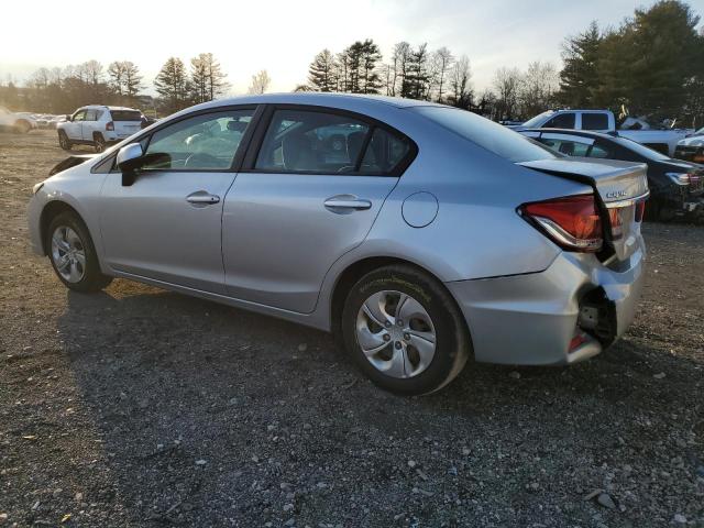 2HGFB2F59DH602708 - 2013 HONDA CIVIC LX SILVER photo 2