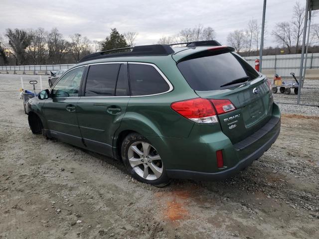 4S4BRCMC7E3245089 - 2014 SUBARU OUTBACK 2.5I LIMITED GREEN photo 2