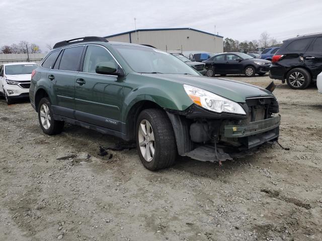 4S4BRCMC7E3245089 - 2014 SUBARU OUTBACK 2.5I LIMITED GREEN photo 4