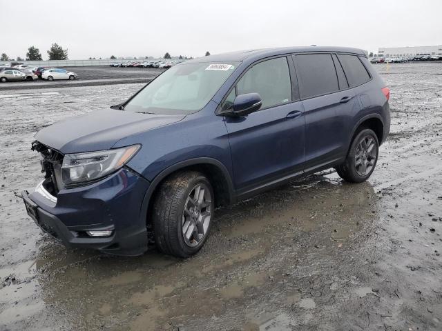 5FNYF8H57PB018832 - 2023 HONDA PASSPORT EXL BLUE photo 1