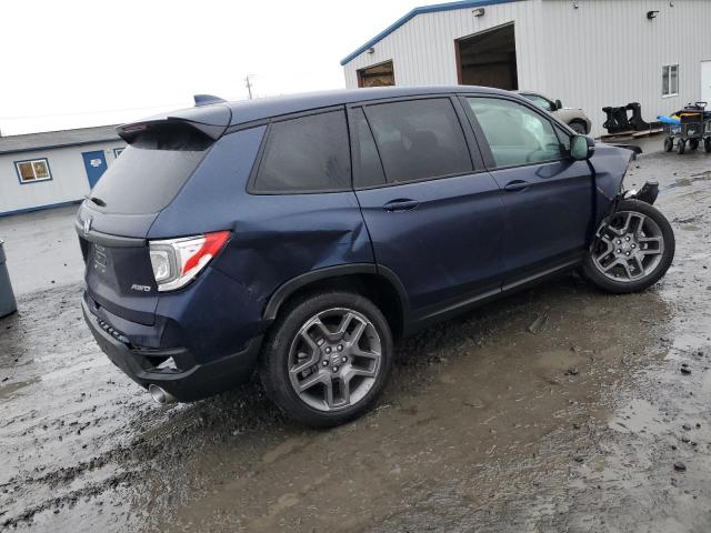 5FNYF8H57PB018832 - 2023 HONDA PASSPORT EXL BLUE photo 3