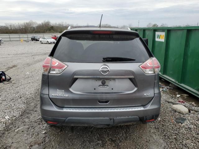 KNMAT2MT8GP717114 - 2016 NISSAN ROGUE S GRAY photo 6