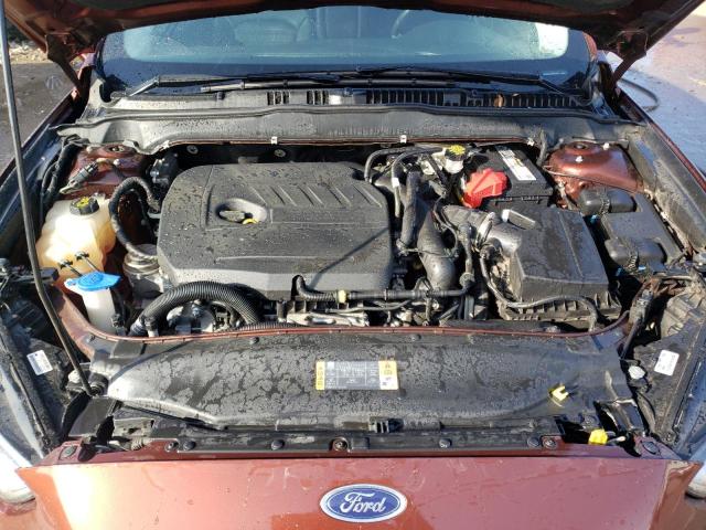 3FA6P0HD2GR313967 - 2016 FORD FUSION SE BURGUNDY photo 11