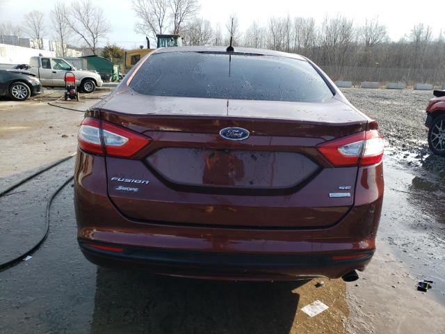 3FA6P0HD2GR313967 - 2016 FORD FUSION SE BURGUNDY photo 6