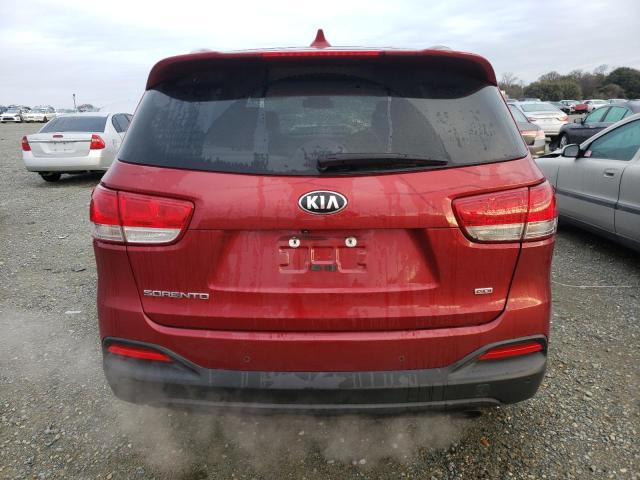 5XYPG4A32HG303507 - 2017 KIA SORENTO LX BURGUNDY photo 6