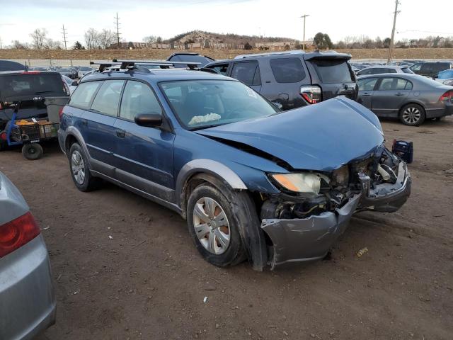 4S4BP60C087359848 - 2008 SUBARU OUTBACK BLUE photo 4