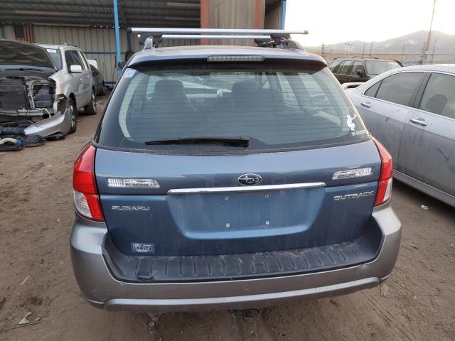 4S4BP60C087359848 - 2008 SUBARU OUTBACK BLUE photo 6