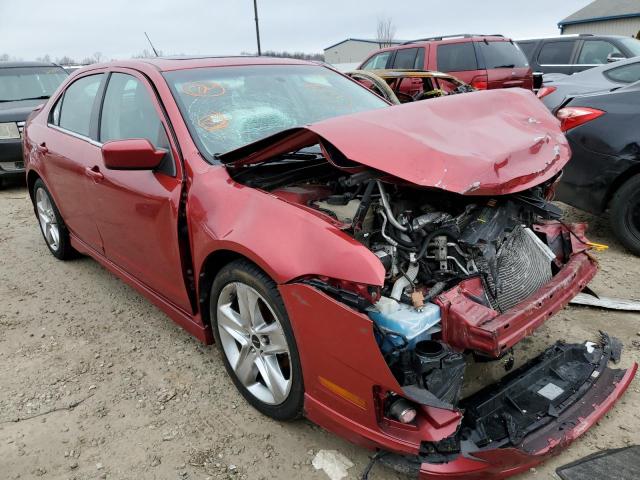 3FAHP0DC1AR414902 - 2010 FORD FUSION SPORT RED photo 4