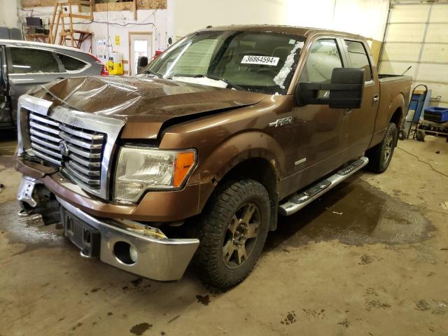 1FTFW1ET5BFB12195 - 2011 FORD F150 SUPERCREW BROWN photo 1