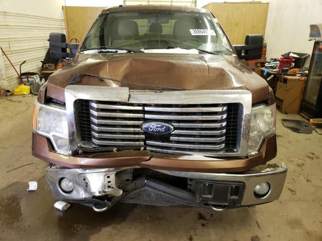 1FTFW1ET5BFB12195 - 2011 FORD F150 SUPERCREW BROWN photo 5