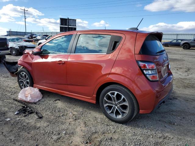 1G1JD6SB7L4122208 - 2020 CHEVROLET SONIC LT ORANGE photo 2