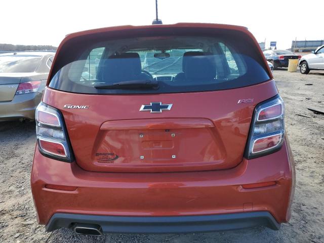 1G1JD6SB7L4122208 - 2020 CHEVROLET SONIC LT ORANGE photo 6