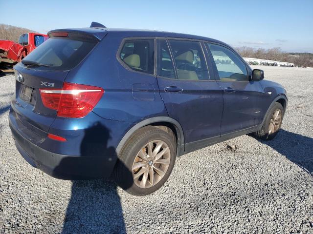 5UXWX9C56D0D08864 - 2013 BMW X3 XDRIVE28I BLUE photo 3