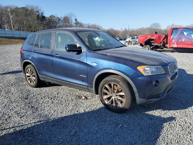 5UXWX9C56D0D08864 - 2013 BMW X3 XDRIVE28I BLUE photo 4