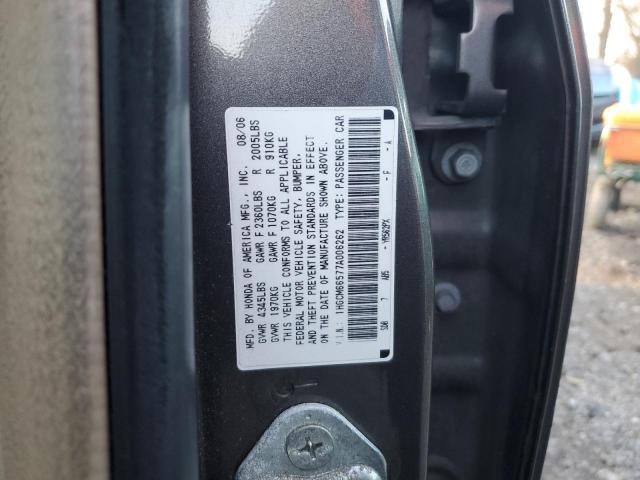 1HGCM66577A006262 - 2007 HONDA ACCORD EX GRAY photo 12