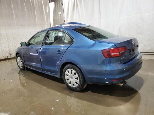 3VW267AJ1GM411886 - 2016 VOLKSWAGEN JETTA S BLUE photo 2