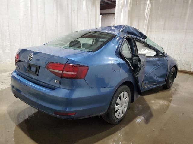 3VW267AJ1GM411886 - 2016 VOLKSWAGEN JETTA S BLUE photo 3